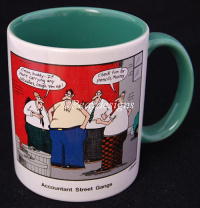 Far Side - Accountant Street Gangs Coffee Mug 2001